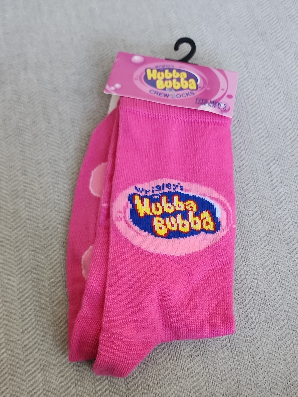 Pink Crew Socks for Men – Branded Comfort